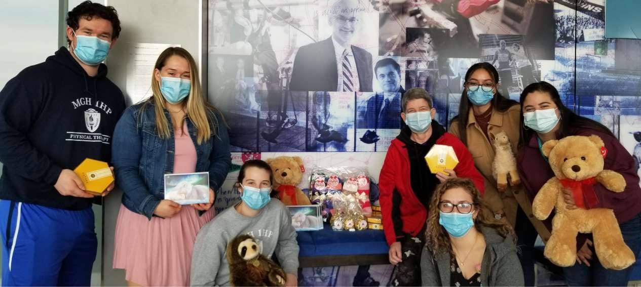 Amy's Gifts of Hope in March 2022 at Spaulding Rehab Hospital