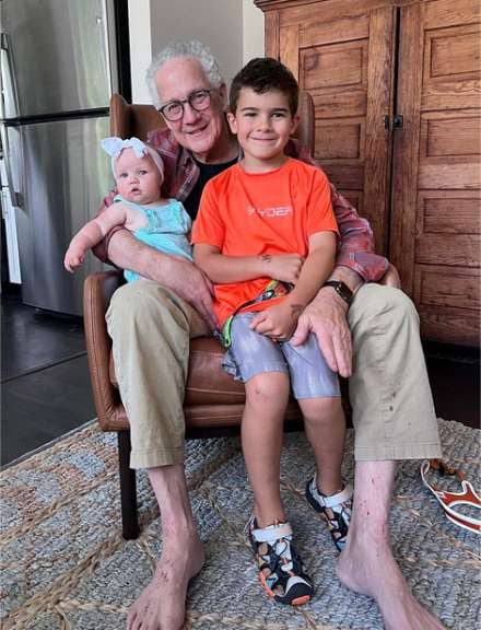 Dennis back home with his grandkids