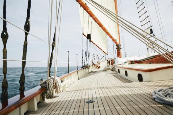 Deck of the schooner When and If