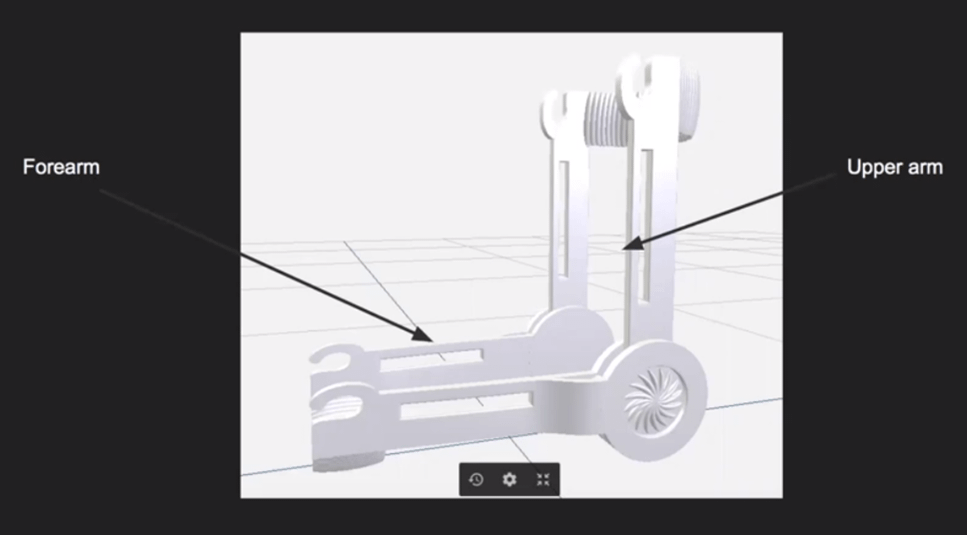 Bob and Frank collaborated to develop a CAD model of their assistive swimming device.