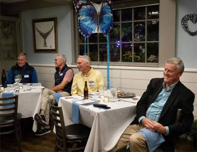 Steve Pike, Dave Tips, Bob Sooy, and Rick Von Rueden all enjoy the moment.